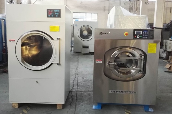 304 स्टेनलेस स्टील औद्योगिक वाशिंग मशीन 25KG पूर्ण स्वचालित लाँड्री मशीन